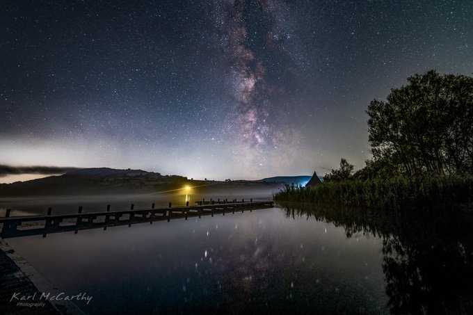 Starlit Reflections at Llangorse Lake (August 2019)
